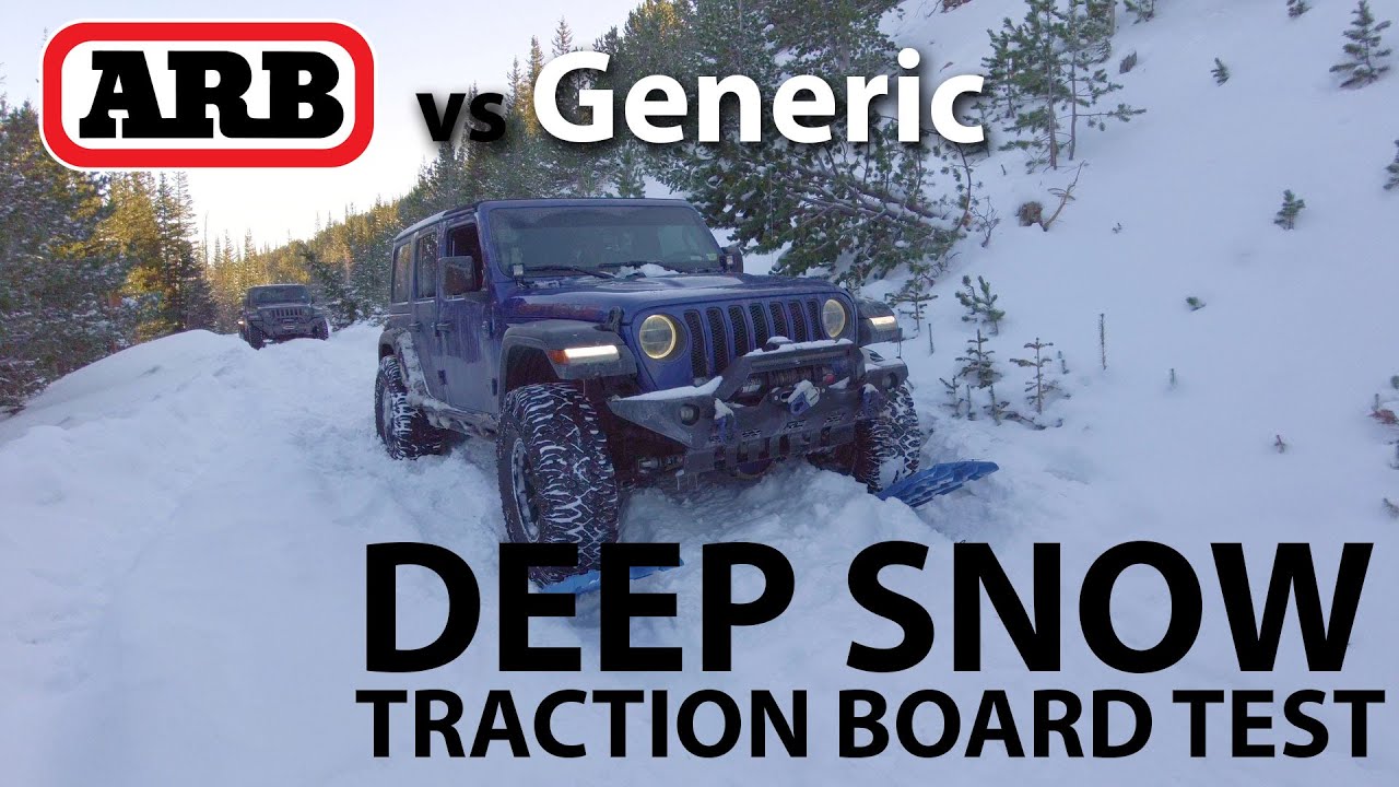  ARB vs Generic Traction Boards in Deep Snow
