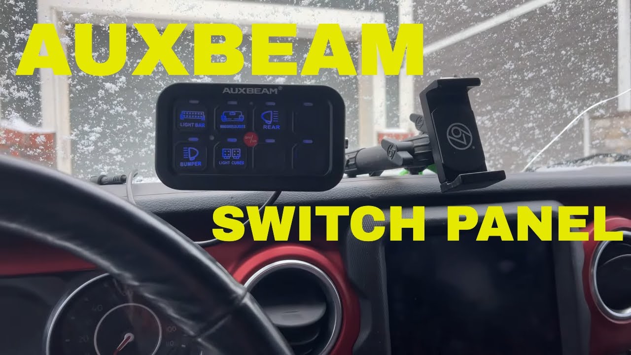 Auxbeam 8 Gang Switch Panel